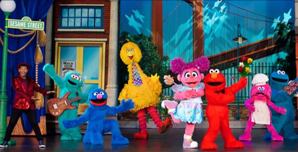 Sesame street live show in 2023 and 2022